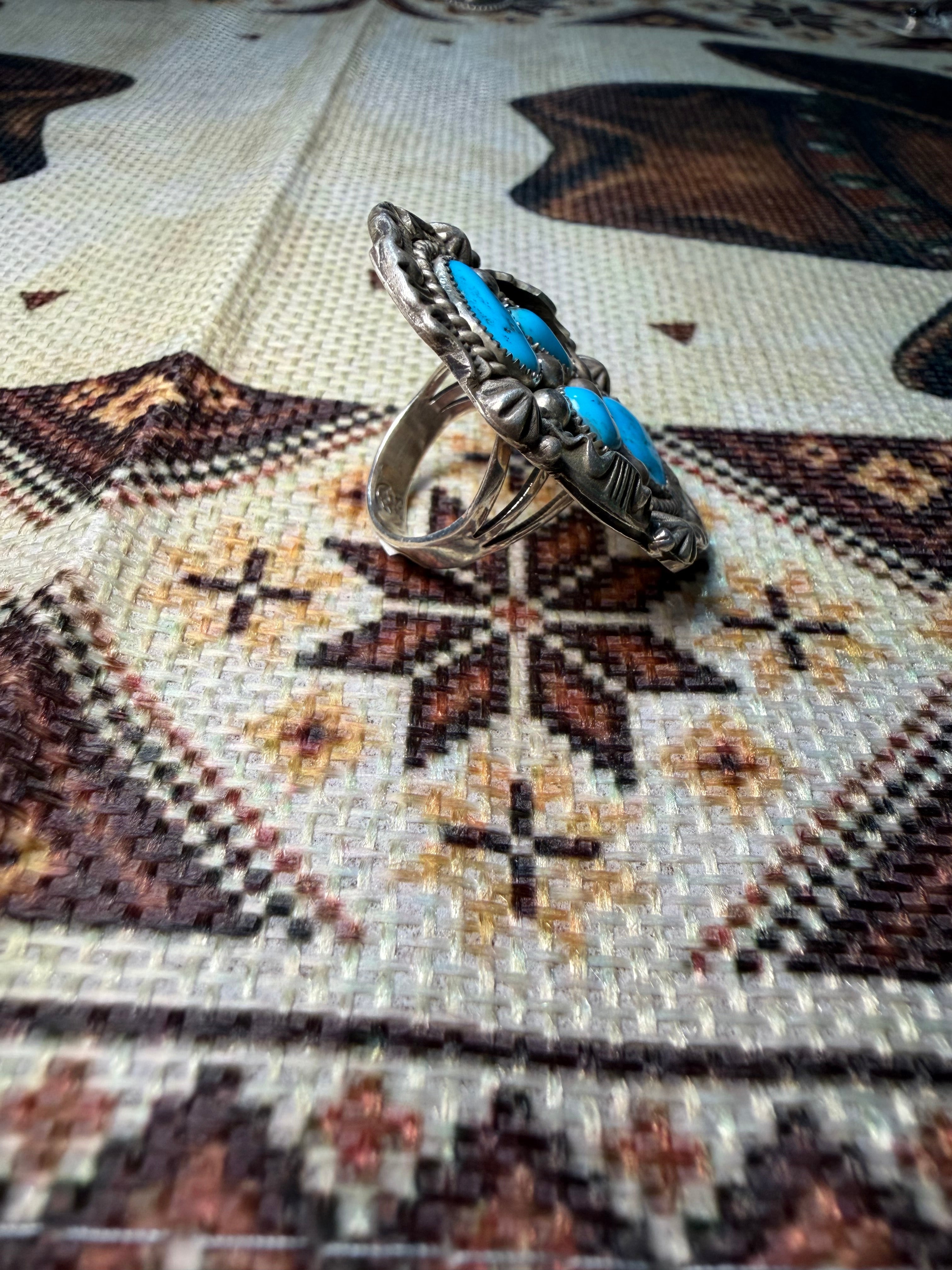 Navajo Made Chunky Turquoise Ring