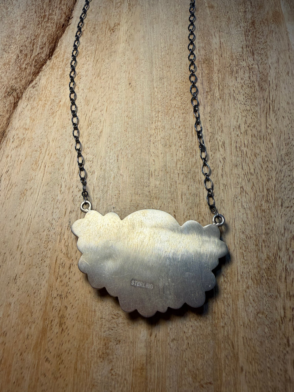 Large Blue Moon Turquoise Cluster Necklace