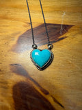 Larson Chee Navajo Turquoise Heart Necklace