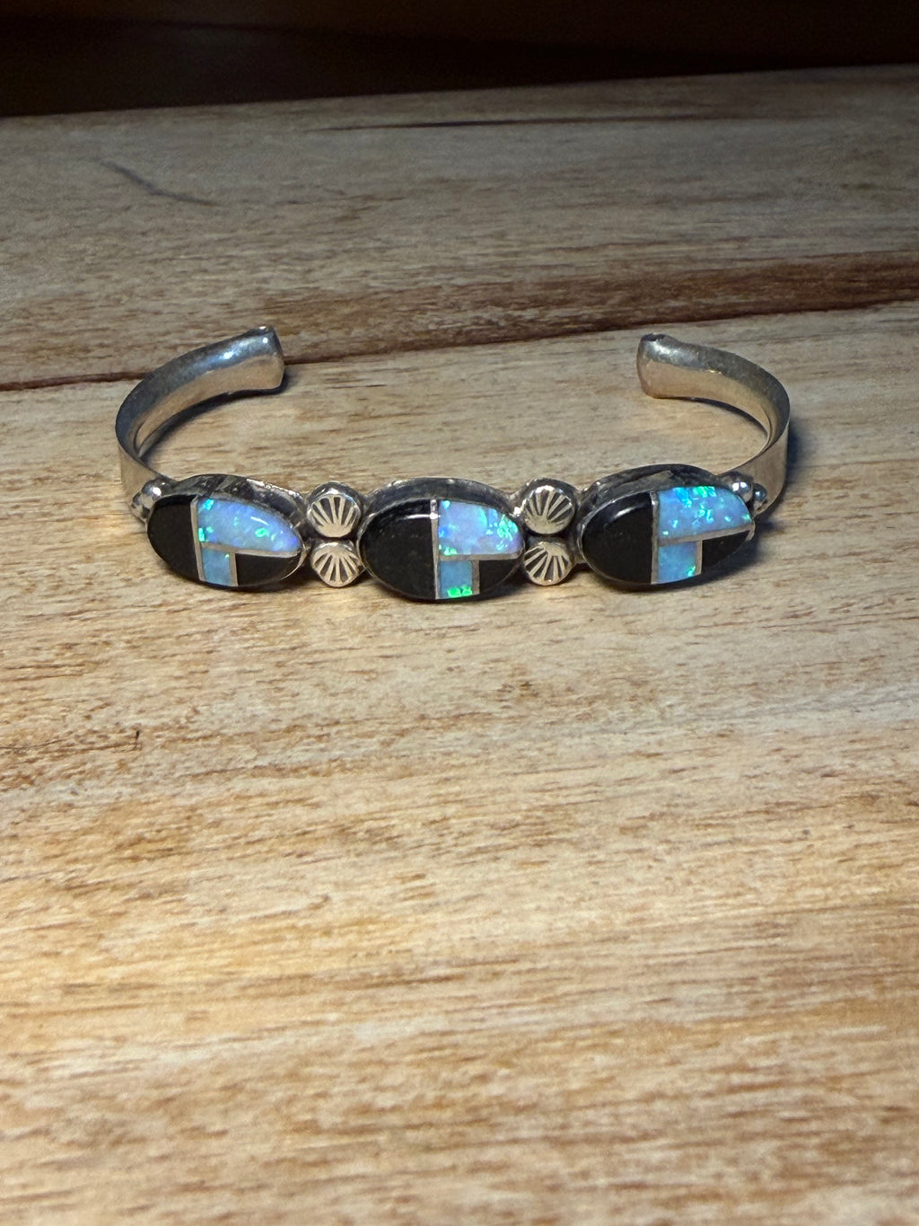 Onyx and Opal Native Cuff