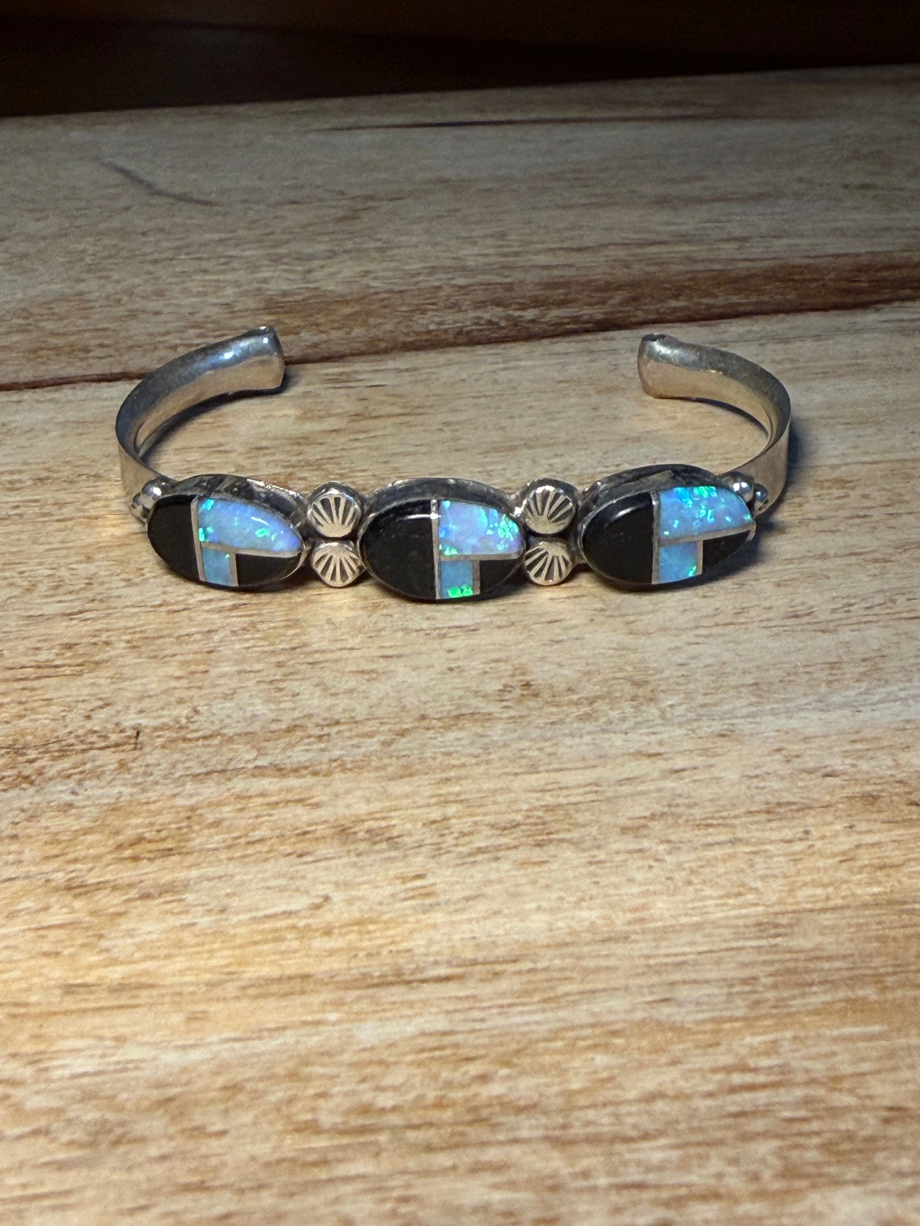 Onyx and Opal Native Cuff
