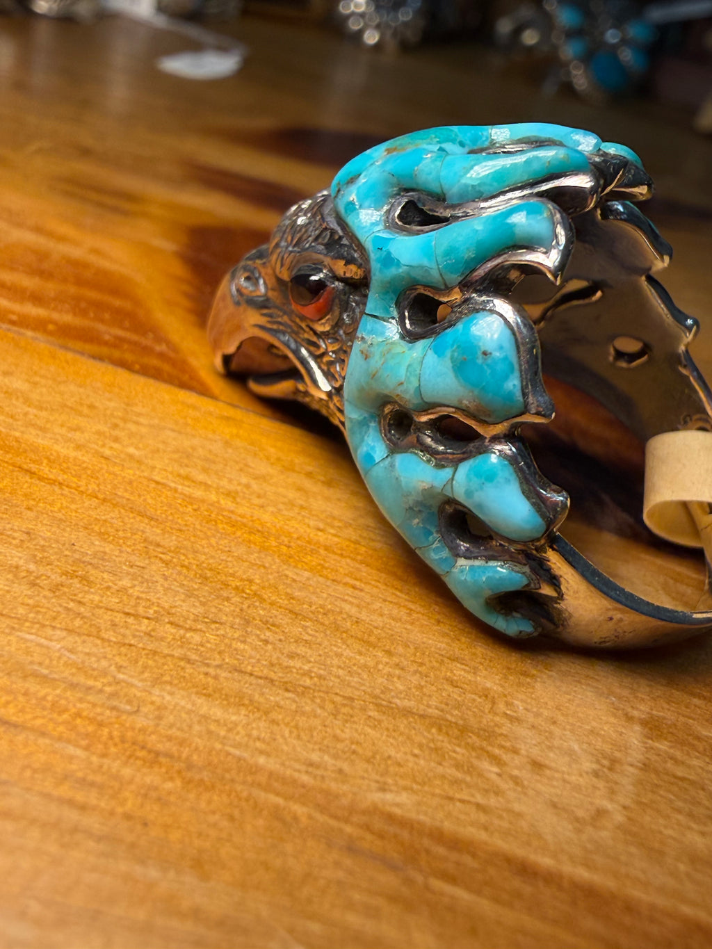 Sterling Silver and Turquoise Eagle Ring