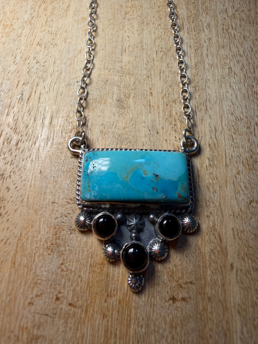 Turquoise and Black Onyx Necklace