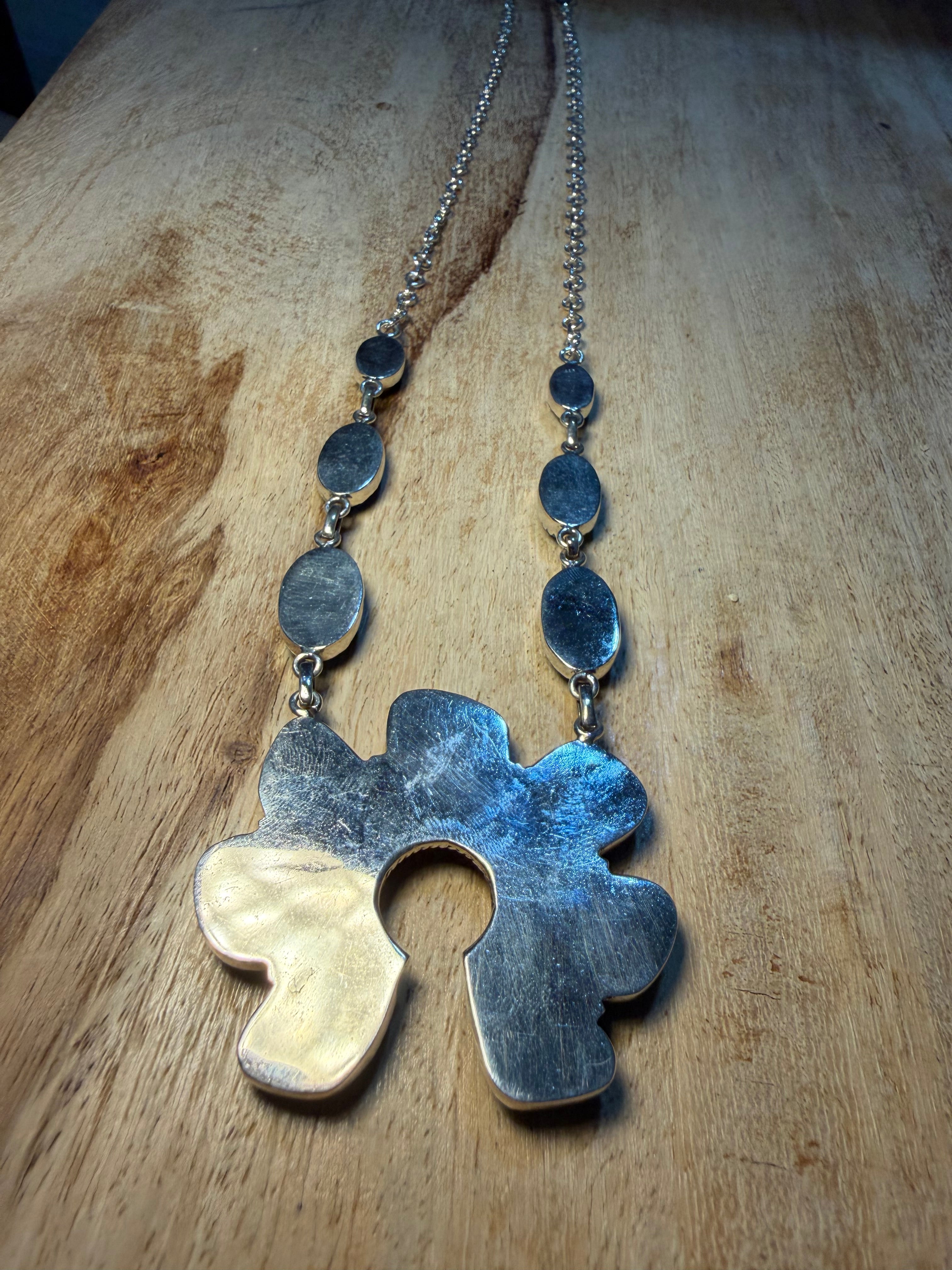 Huge Turquoise Naja Necklace