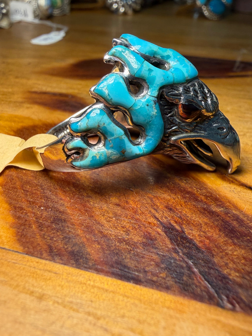 Sterling Silver and Turquoise Eagle Ring
