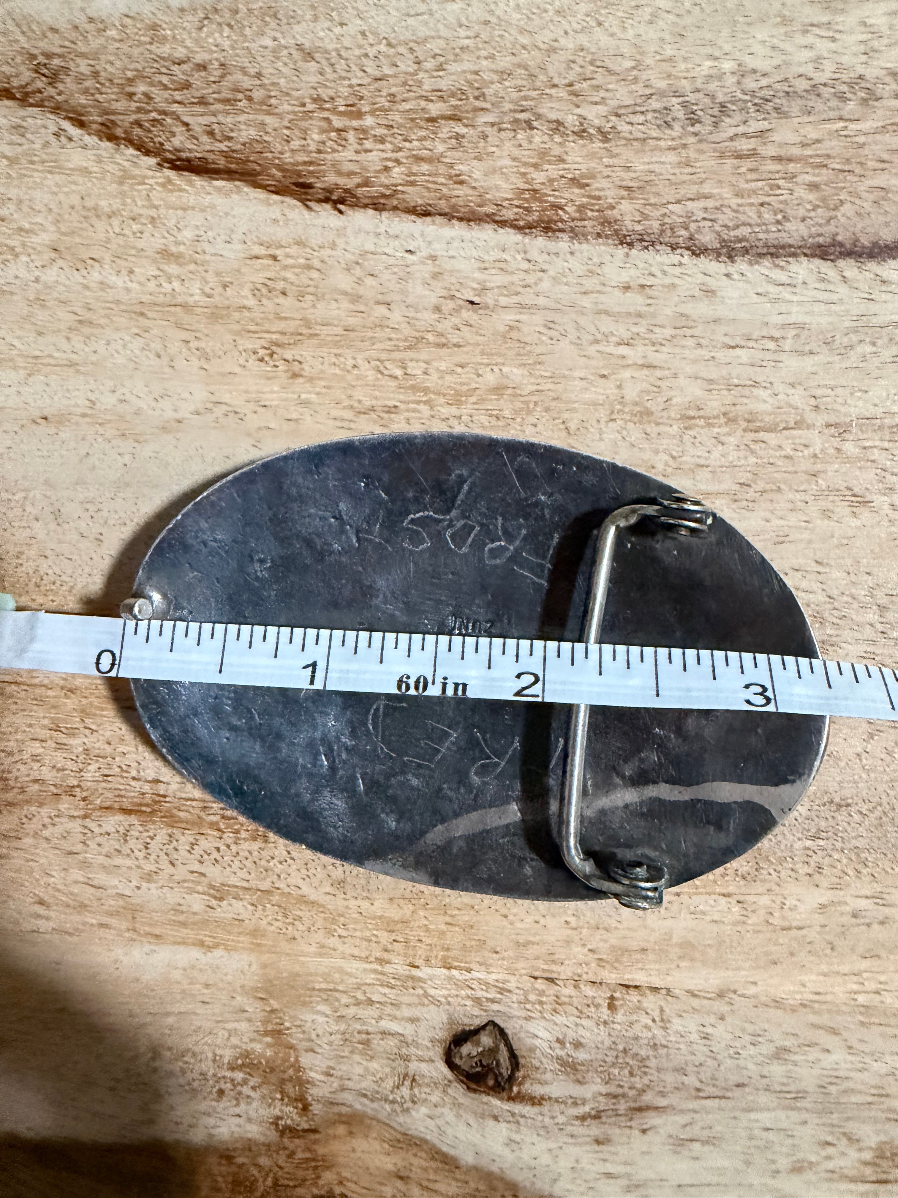 Zuni Made Gloria Garcia Turquoise Belt Buckle