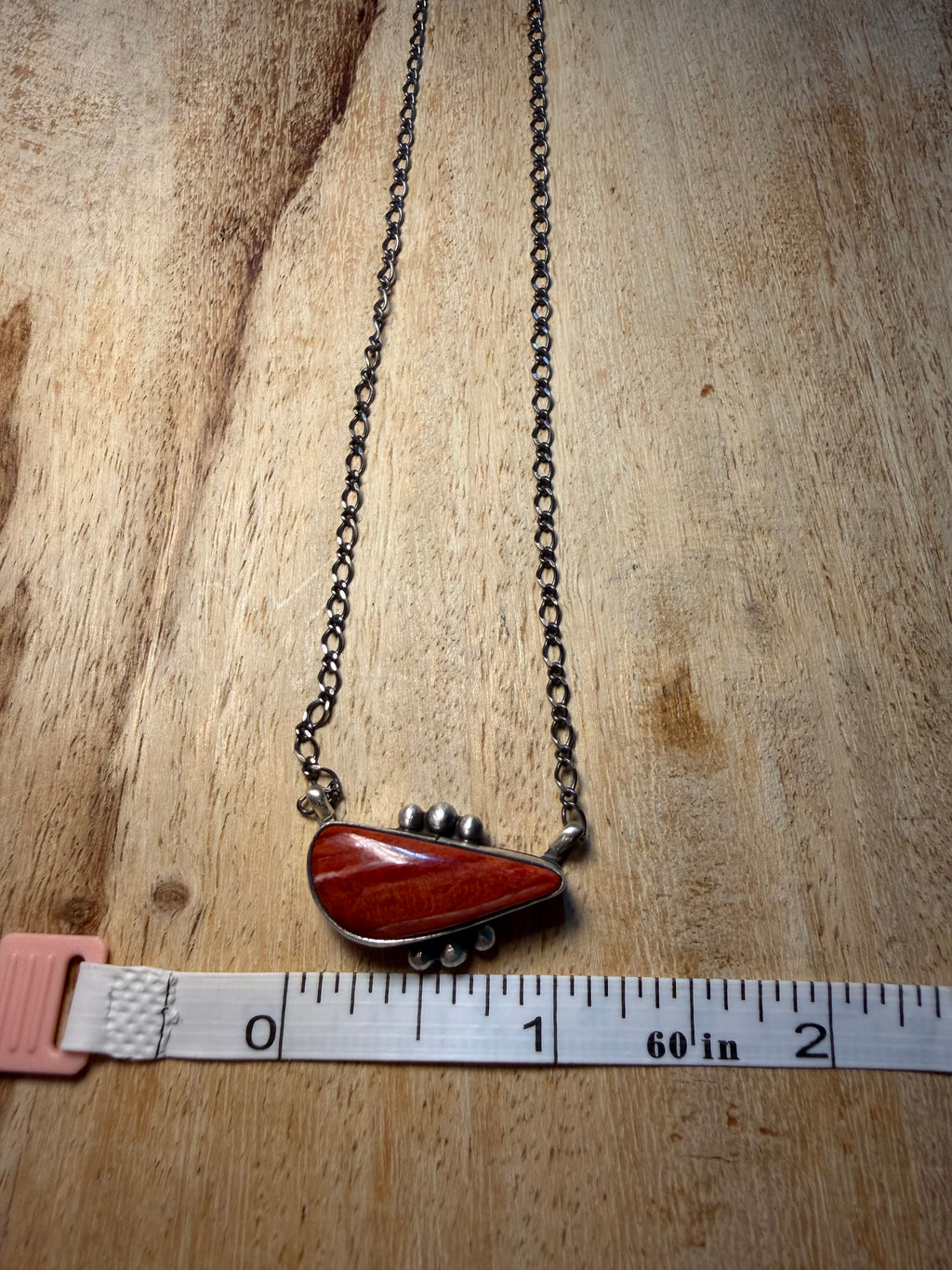 Navajo Made Red Spiny Necklace