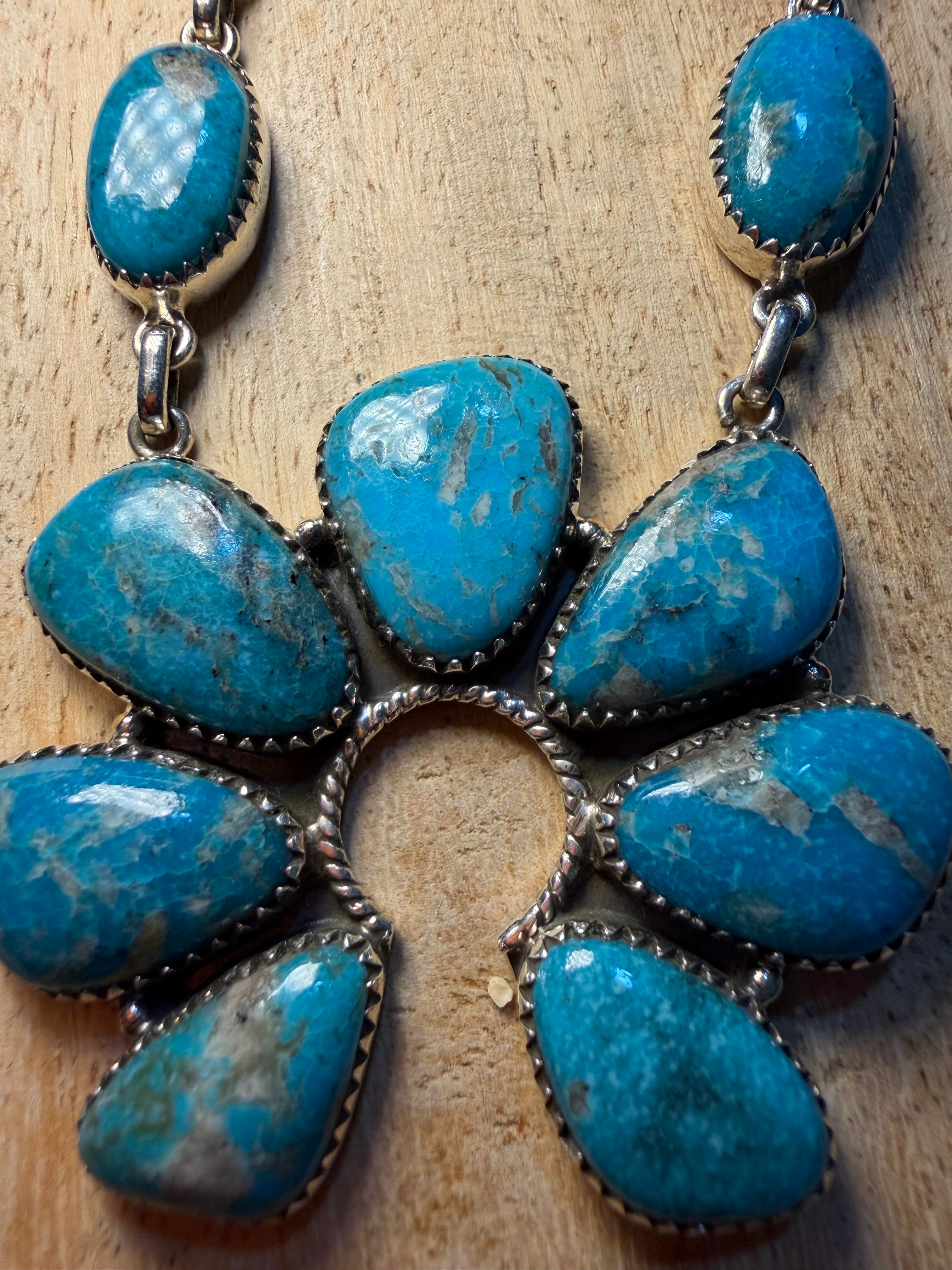 Huge Turquoise Naja Necklace