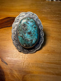 Large Tawney Willie Navajo Turquoise Ring