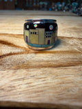Native Made Inlay Sterling Silver Ring
