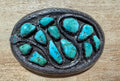 Zuni Made Gloria Garcia Turquoise Belt Buckle