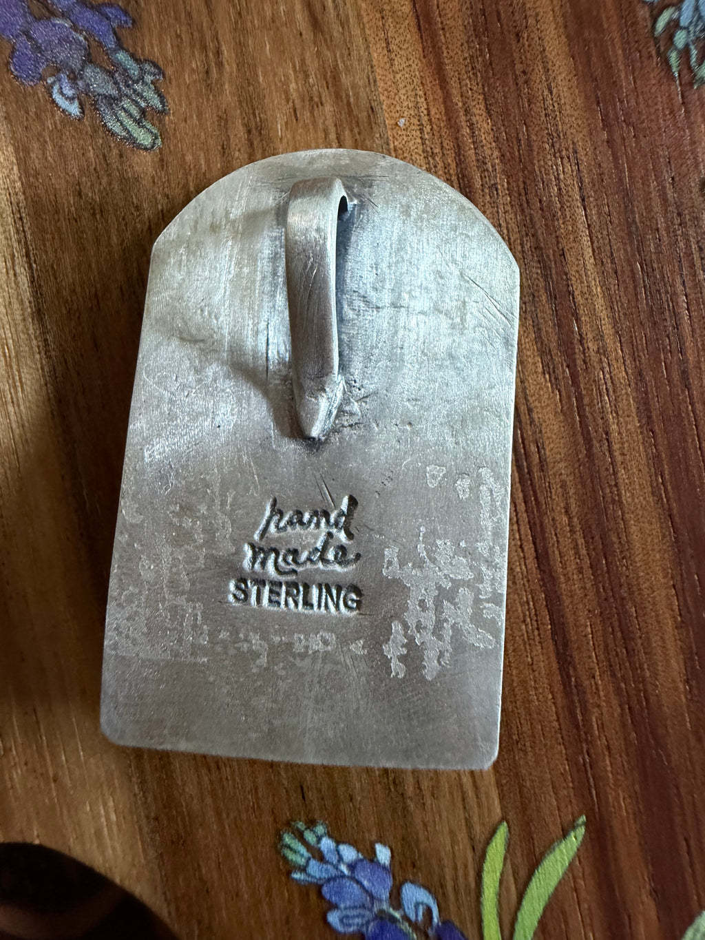 Desert Scene Pink Conch Pendant