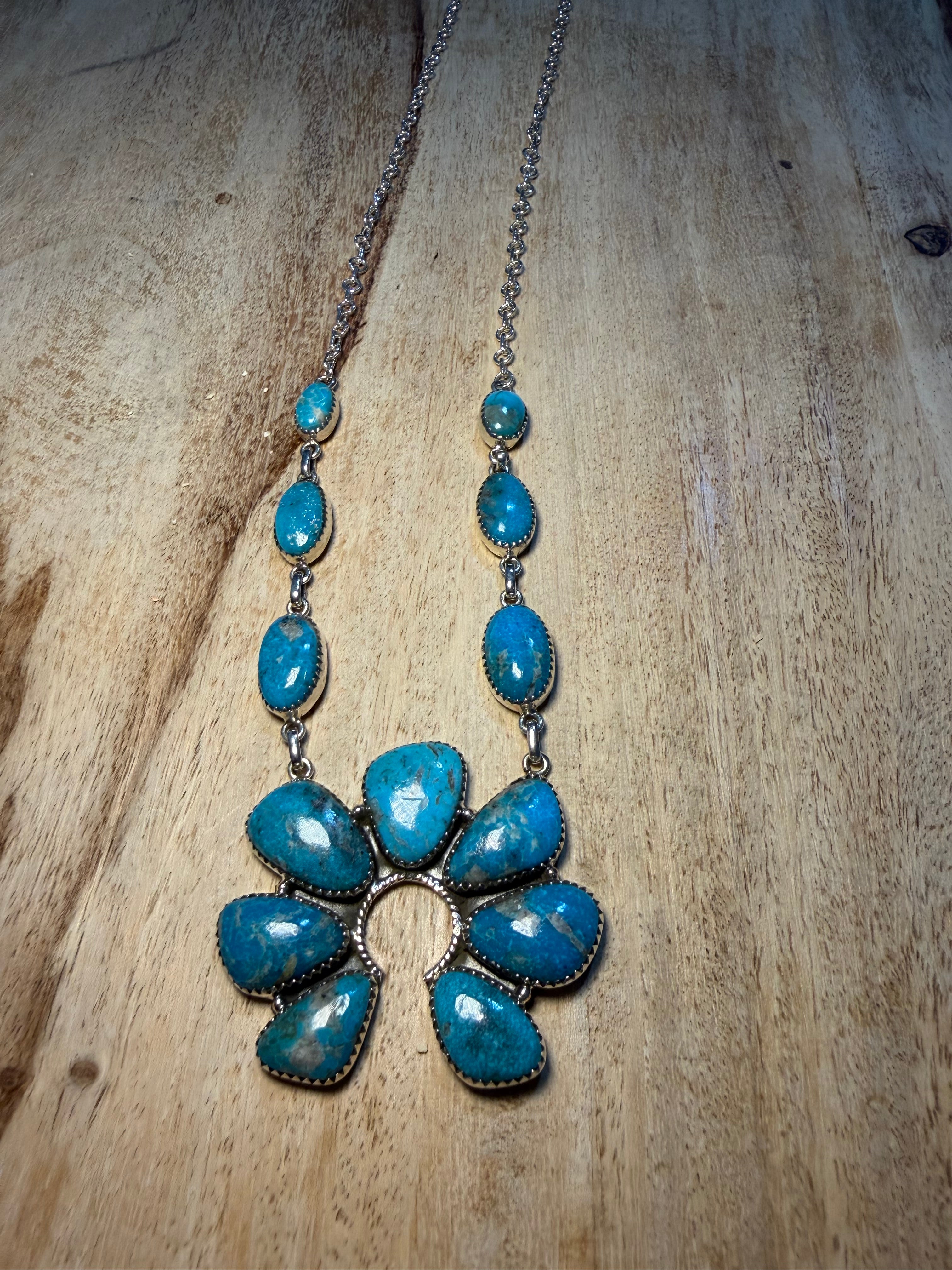 Huge Turquoise Naja Necklace