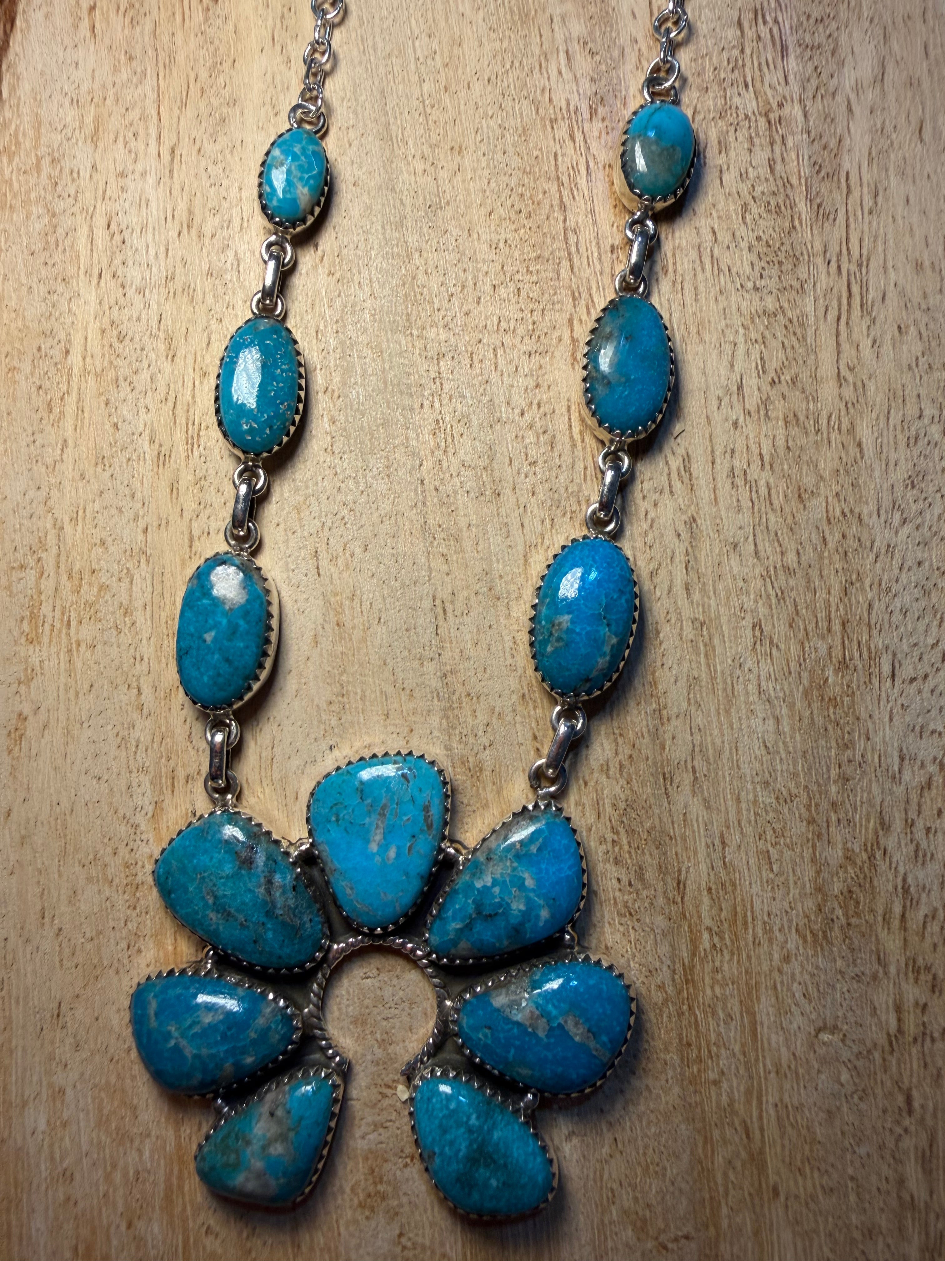 Huge Turquoise Naja Necklace