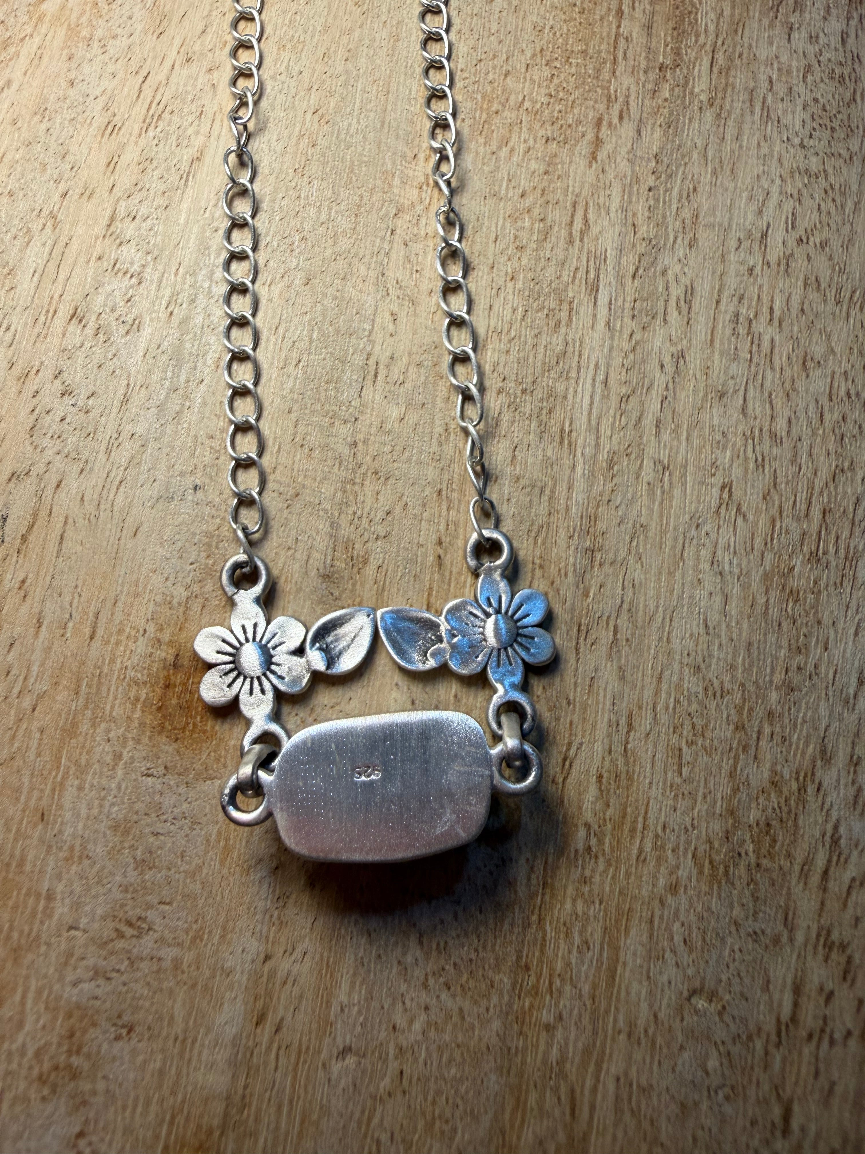 Royston Turquoise Dainty Flower Necklace