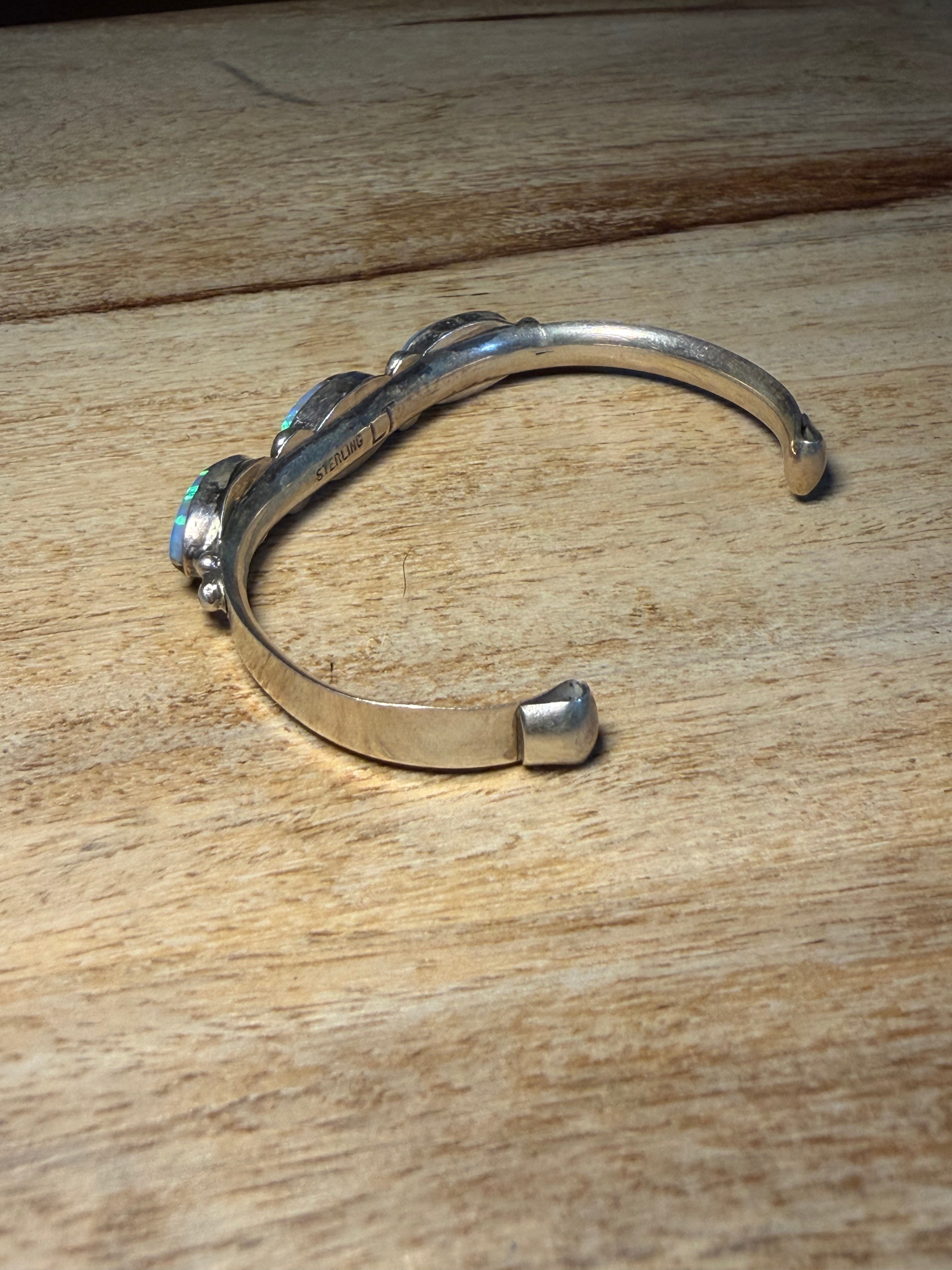 Onyx and Opal Native Cuff