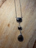 Blackjack Turquoise Lariat Necklace