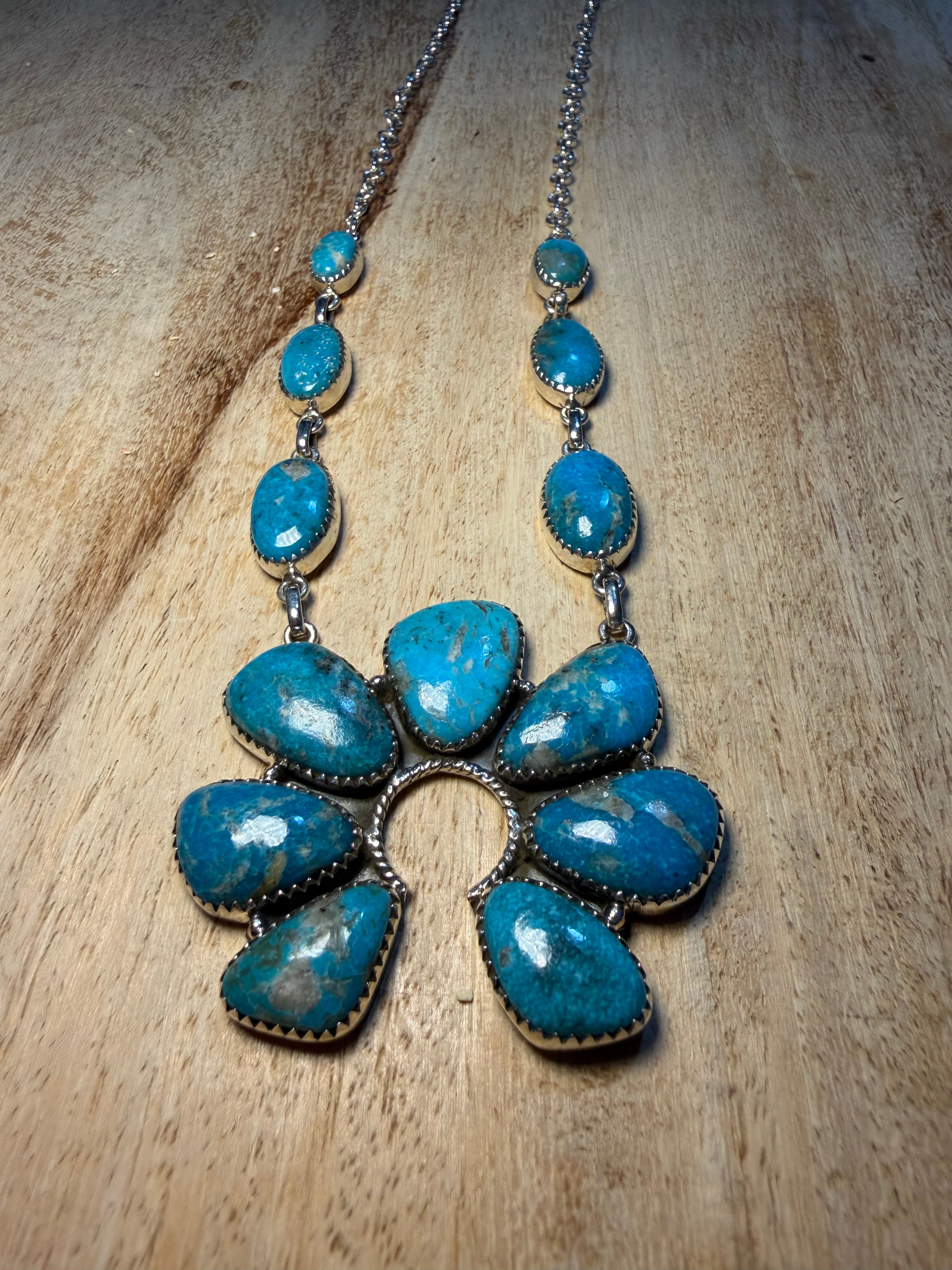 Huge Turquoise Naja Necklace