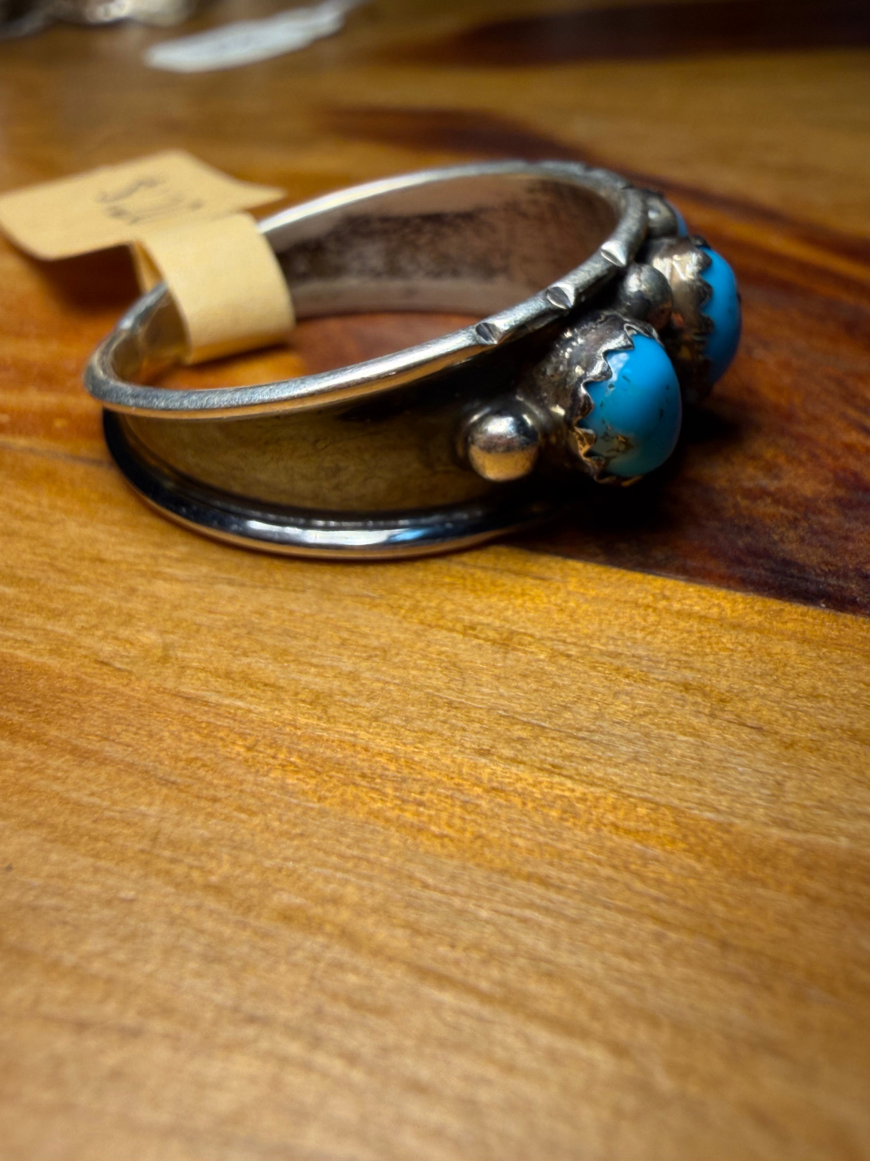 Native Made Turquoise Sterling Silver Ring
