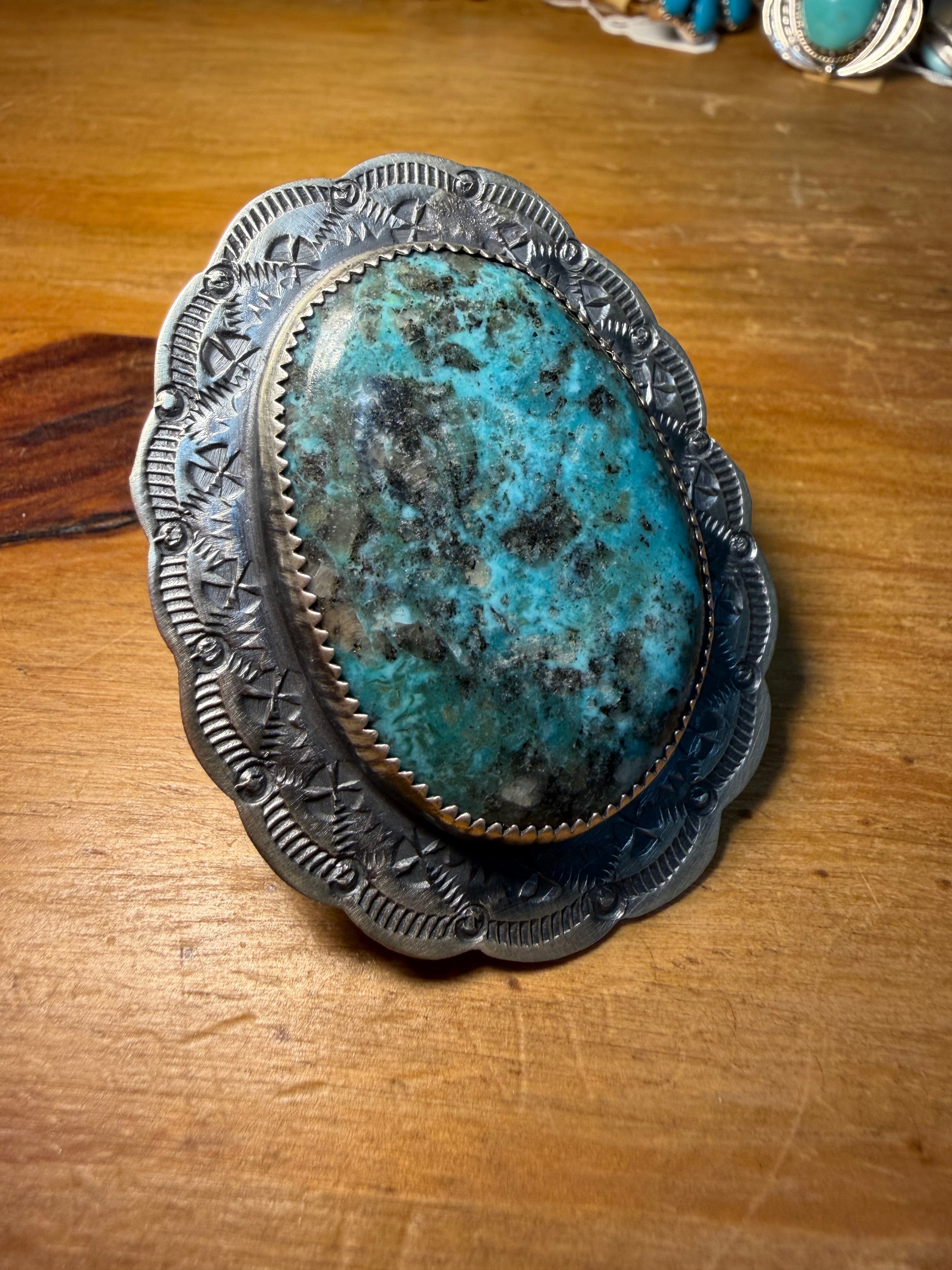 Large Tawney Willie Navajo Turquoise Ring