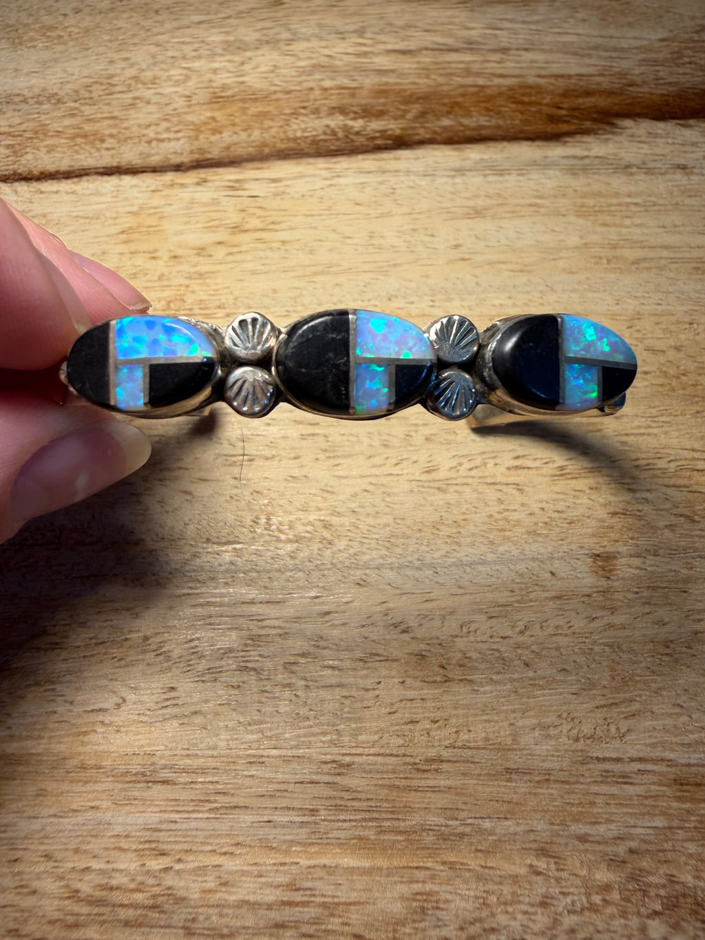 Onyx and Opal Native Cuff
