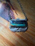 Blackjack Turquoise Bar Necklace