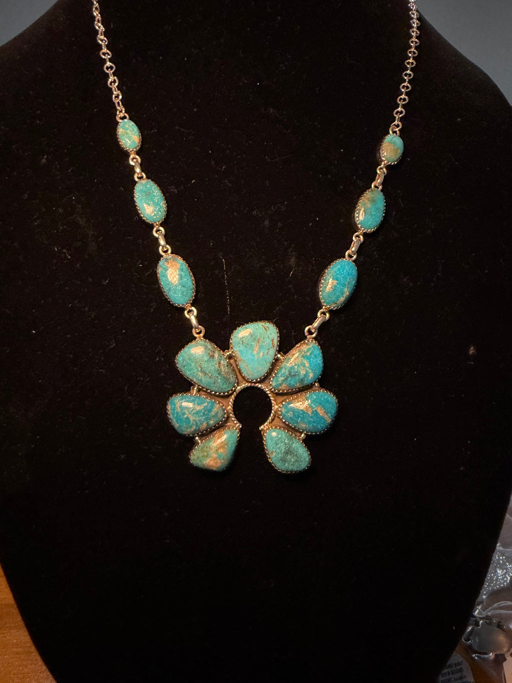 Huge Turquoise Naja Necklace