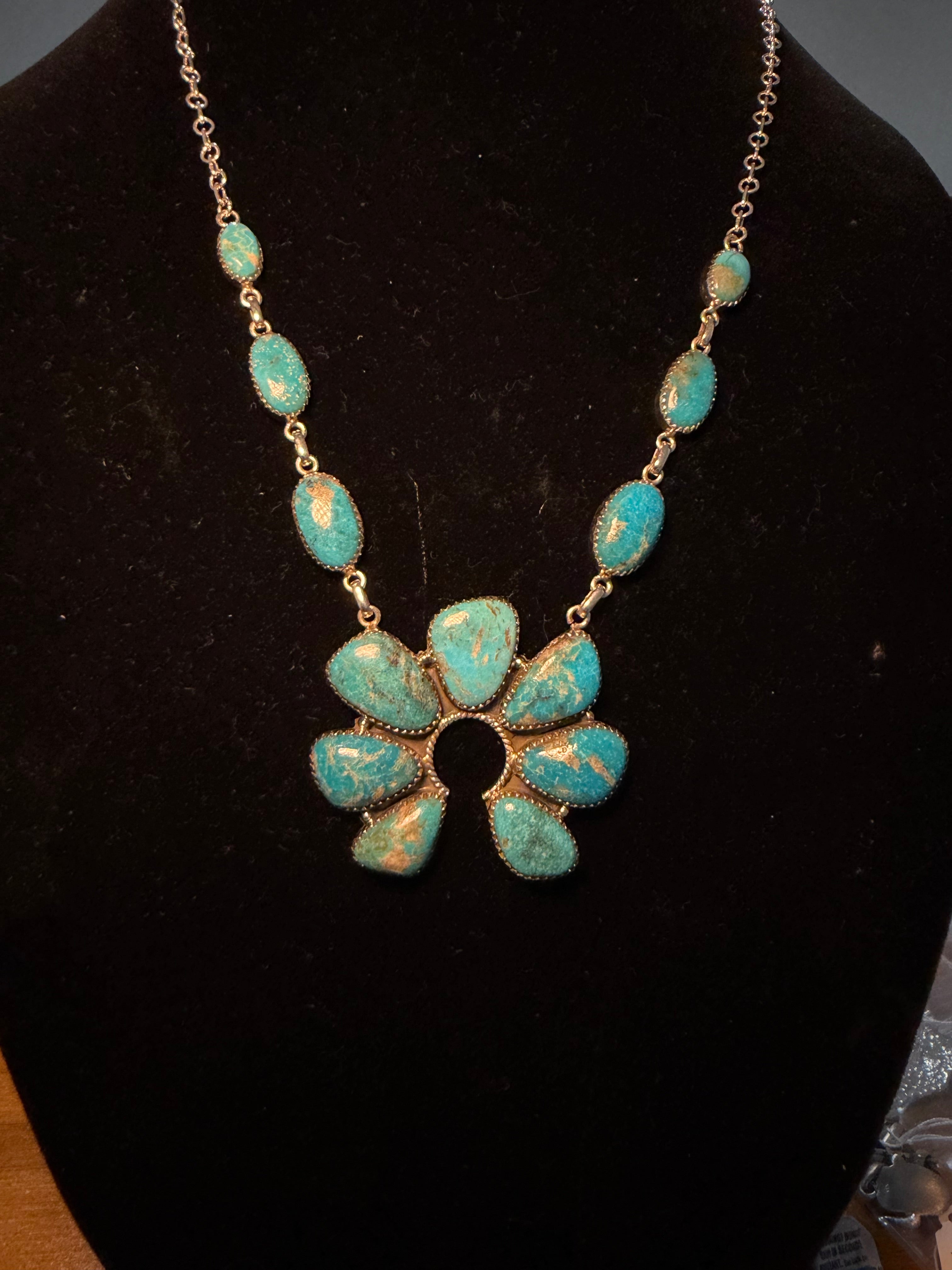Huge Turquoise Naja Necklace